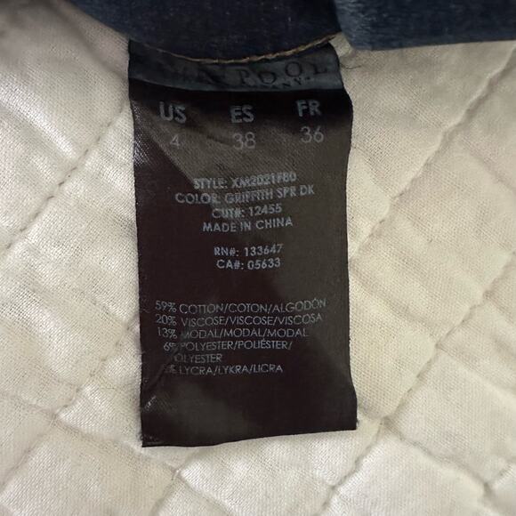 Liverpool Jeans Womens 4/27 Denim Legging Mid Rise Stretch Pull On Dark Wash - Picture 9 of 15